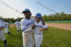 Baseball vs Babson  Wheaton College Baseball players celebrate their victory over Babson to win the NEWMAC Championship for the third year in a row. - (Photo by Keith Nordstrom) : Wheaton, baseball, NEWMAC